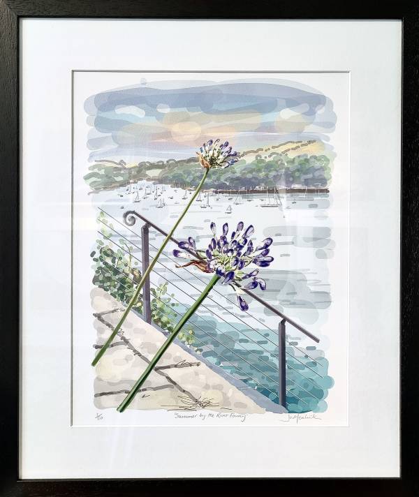 - a , Print by Jo Menhinick, measuring 38 x 30 cm (H x W) framed at 53 x 45 cm £195